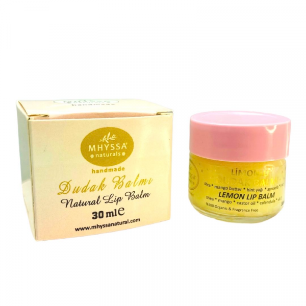 Doğal Limonlu Dudak Balmı/natural Lemon Lip Balm (30ml) Cilt Bakım